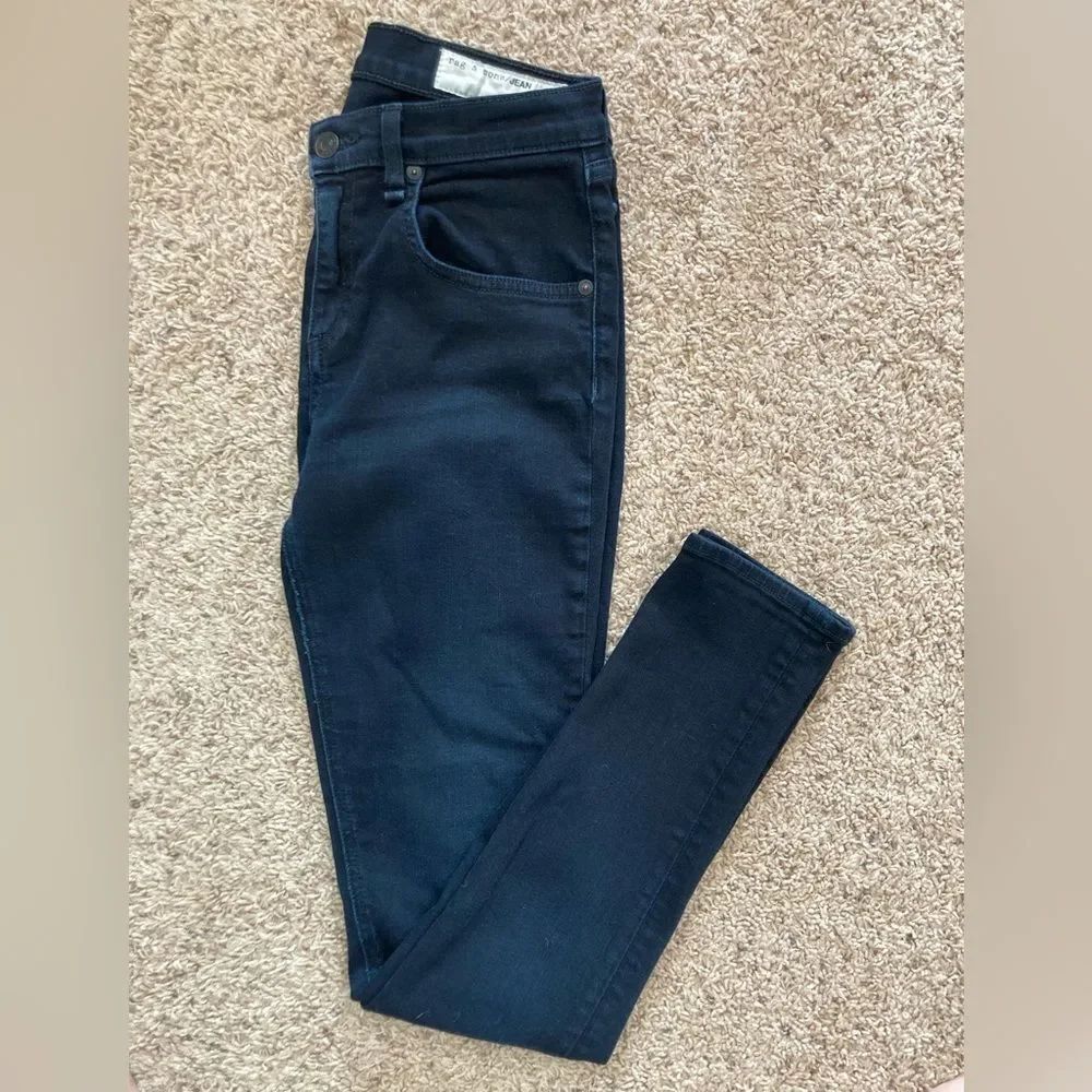 rag & bone High RiseβSkinny Dark Jeans